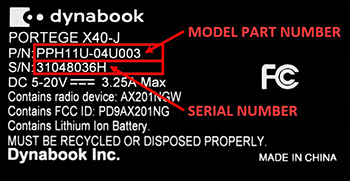 Where to locate your Part Serial numbers