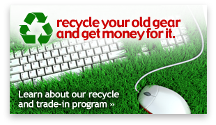Recycle your old gear and get money for it.
